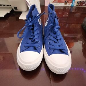 Chuck Taylor II blue hi-tops